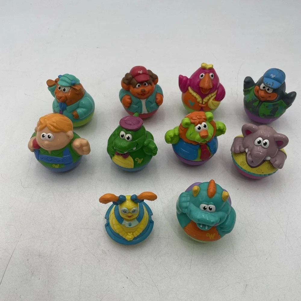 Vintage Hasbro Weebles Wobble Lot of 10 Characters Figures No duplicates